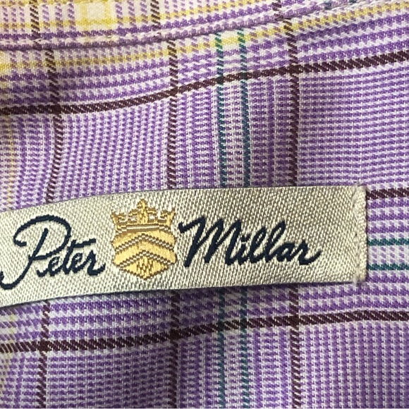 Peter Millar  long sleeve button up shirt Sz L EUC Beautiful shirt for Easter - Picture 2 of 6